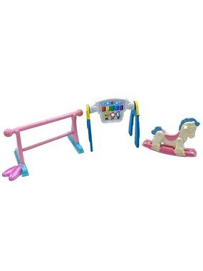Fisher Price Loving Family Dance Bars Rocking Horse Baby Toy Dollhouse Furniture